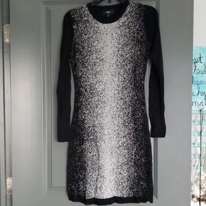 Mossimo black pixel gradient sweater dress